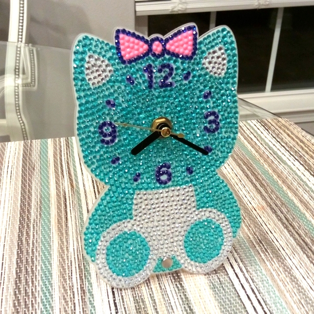 Handmade Kitty Clock